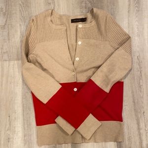 The Limited Color Block Cardigan Sweater